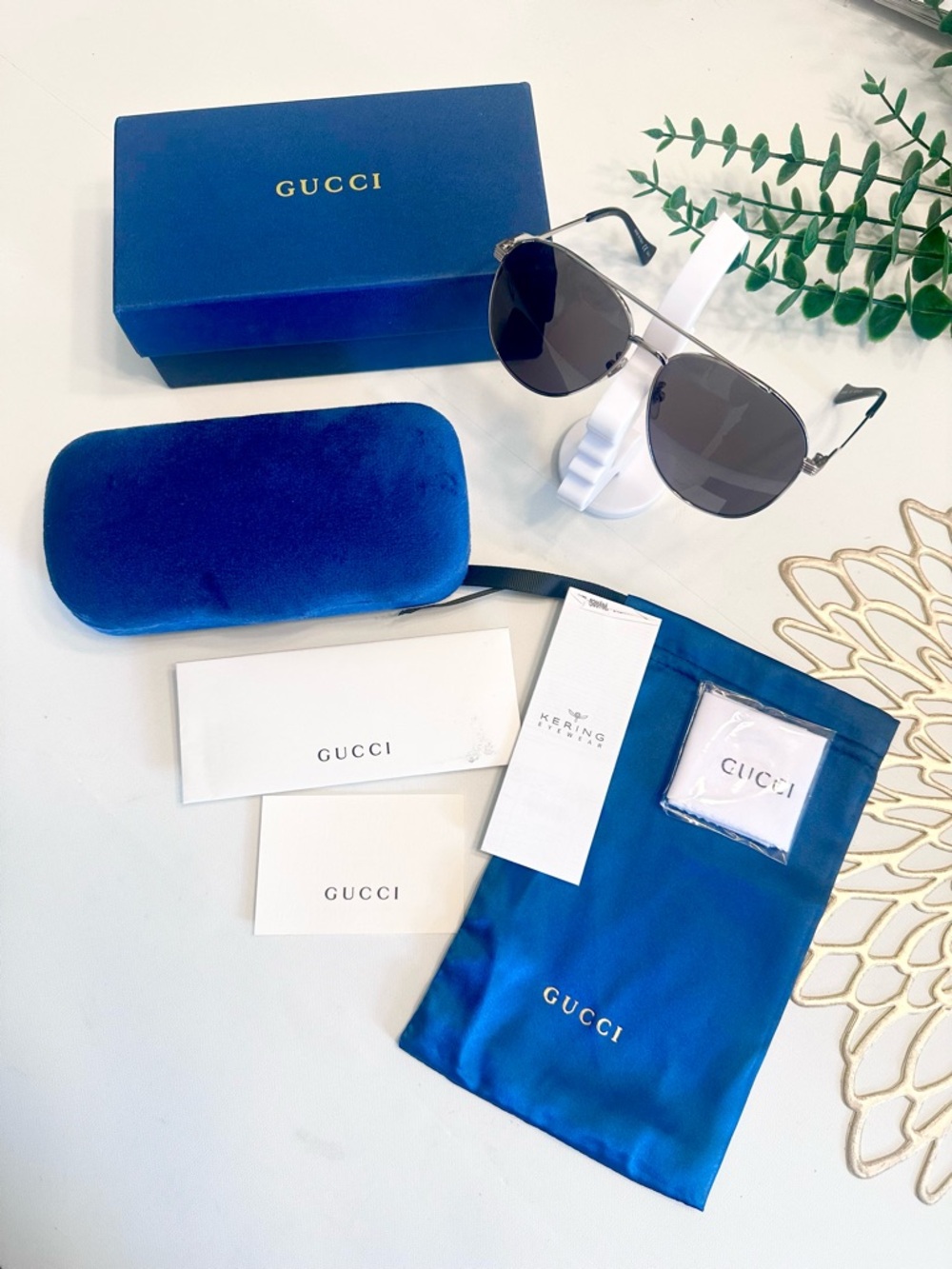 Brand New Gucci Aviator Sunglasses - Picture 8 of 8
